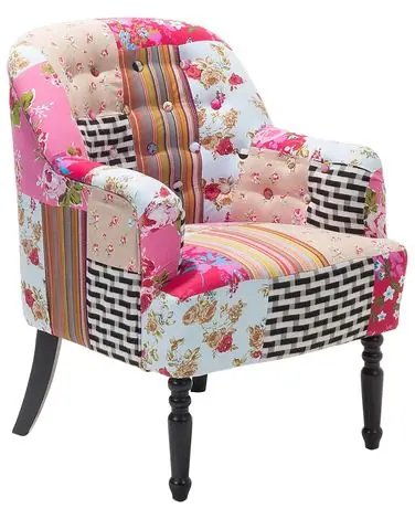 Armchair MANDAL Fabric Pink - Living Room