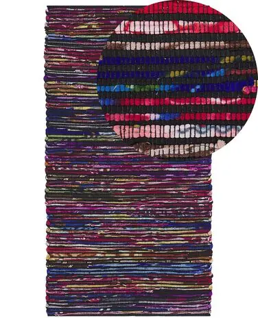 Alfombra BARTIN Negro 80 x 150 cm - Accesorios decorativos