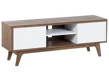 TV Stand ROCHESTER Brown/ White - Living Room