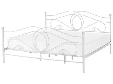 Cama Metal LYRA 180 x 200 cm Blanco - Dormitorio