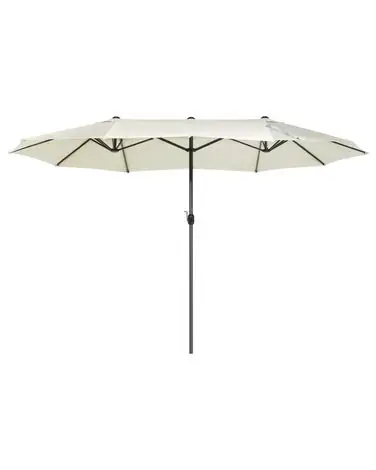 Sombrilla de jardín 460 cm SIBILLA Beige - Jardín y balcón