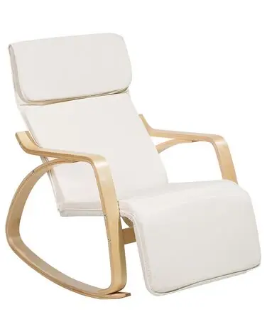 Mecedora WESTON Tela Beige claro - Sala de estar