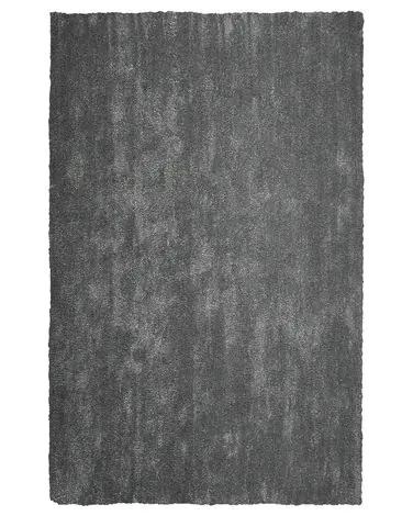 Alfombra de pelo largo DEMRE Gris oscuro 200 x 300 cm - Accesorios decorativos