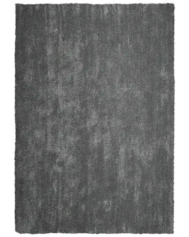 Alfombra de pelo largo DEMRE Gris oscuro 160 x 230 cm - Accesorios decorativos