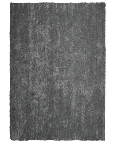 Alfombra de pelo largo DEMRE Gris oscuro 140 x 200 cm - Accesorios decorativos