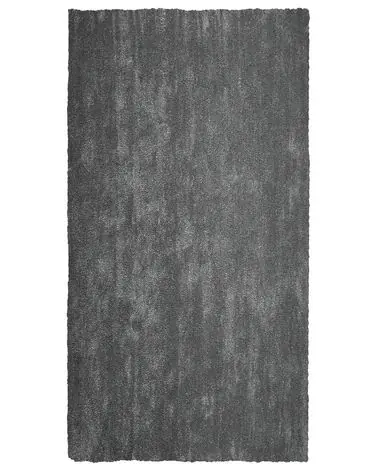Alfombra de pelo largo DEMRE Gris oscuro 80 x 150 cm - Accesorios decorativos