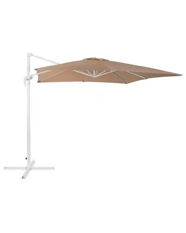 Cantilever Parasol 250 cm MONZA Sand Beige - Garden & Balcony