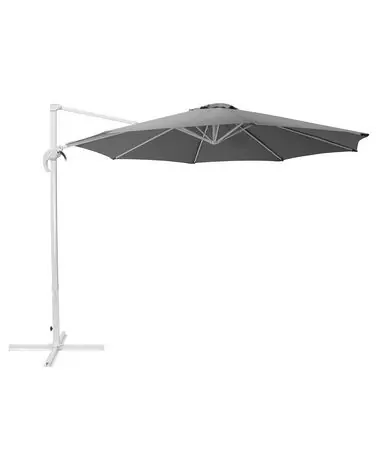 Cantilever Parasol 300 cm SAVONA Dark Grey Grey - Garden & Balcony