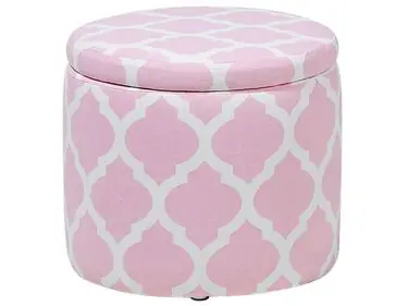 Storage Pouffe TUNICA Cotton Pink - Living Room