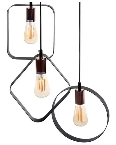 Lámpara colgante VOMANO Metal Negro - Accesorios decorativos