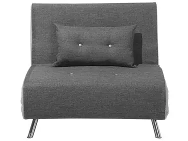 Sofá cama individual FARRIS Tela Gris oscuro - Sala de estar
