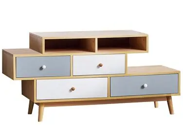 4 Drawer Chest IRVINE Brown/ White - Living Room