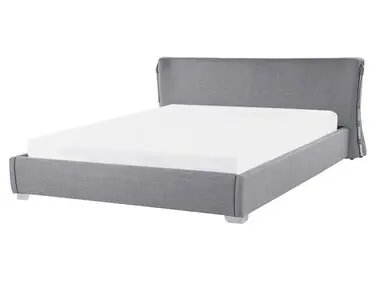 Cama Tela PARIS 160 x 200 cm Gris - Dormitorio