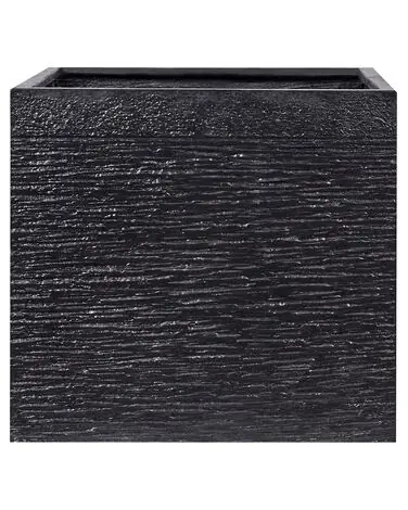 Plant Pot PAROS 50 cm Black - Garden & Balcony