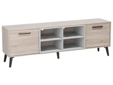 TV Stand ALLOA Grey - Living Room