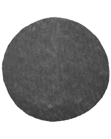 Alfombra de pelo largo DEMRE Gris oscuro ø 140 cm - Accesorios decorativos