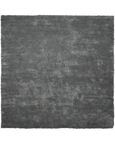 Alfombra de pelo largo DEMRE Gris oscuro 200 x 200 cm - Accesorios decorativos