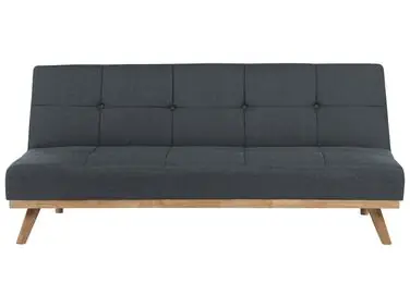 Sofa Bed 3 Seater FROYA Fabric Dark Grey - Living Room