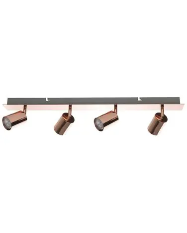 4 Light Spotlight TIGRIS Copper Metal Adjustable - Home Accessories