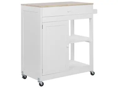 Carrito de cocina TRAPANI Blanco - Comedor