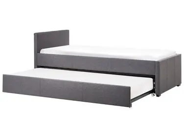 Trundle Bed Fabric MARMANDE 90 x 200 cm (EU Single) Dark Grey - Bedroom