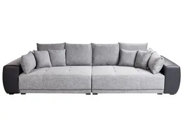 Sofa 4 Seater TORPO Fabric Grey - Living Room