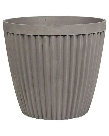 Plant Pot POKA 36 cm Taupe - Garden & Balcony
