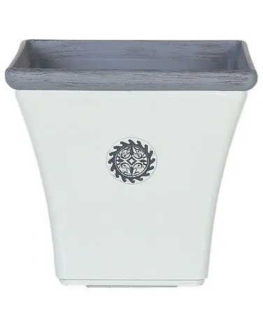 Plant Pot ELATEIA 37 cm White - Garden & Balcony