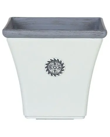 Plant Pot ELATEIA 43 cm White - Garden & Balcony
