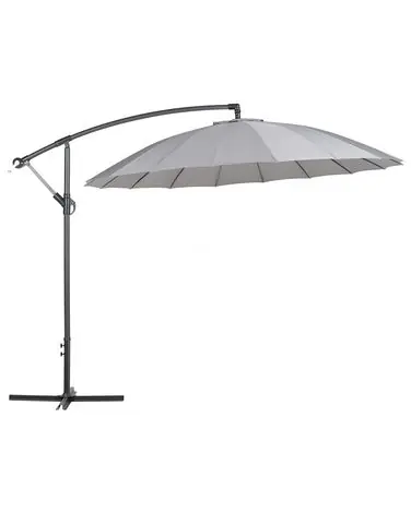 Cantilever Parasol 268 cm CALABRIA II Dark Grey - Garden & Balcony