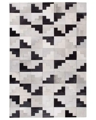 Alfombra EFIRLI Gris 160 x 230 cm Piel - Accesorios decorativos