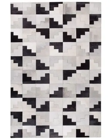Alfombra EFIRLI Gris 140 x 200 cm Piel - Accesorios decorativos