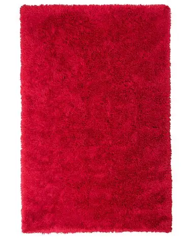 Alfombra de pelo largo CIDE Rojo 160 x 230 cm - Accesorios decorativos
