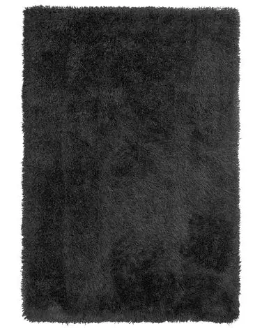 Alfombra de pelo largo CIDE Negro 160 x 230 cm - Accesorios decorativos