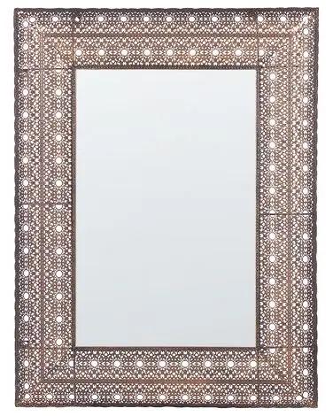 Wall Mirror DEHRADUN 69 cm 90 cm Metal Copper - Home Accessories