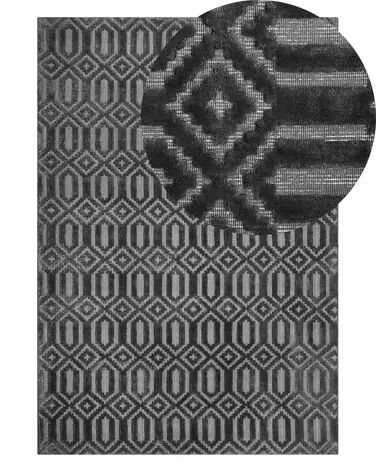Alfombra ADATEPE Gris oscuro 140 x 200 cm Viscosa - Accesorios decorativos