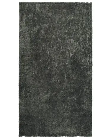 Alfombra de pelo largo EVREN Gris oscuro 80 x 150 cm - Accesorios decorativos