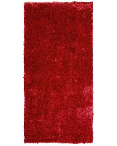 Alfombra de pelo largo EVREN Rojo 80 x 150 cm - Accesorios decorativos