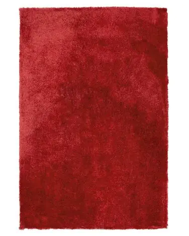 Alfombra de pelo largo EVREN Rojo 140 x 200 cm - Accesorios decorativos