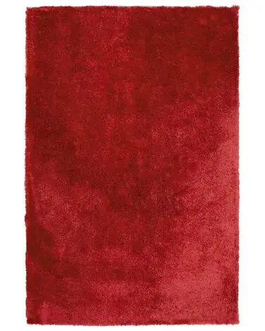 Alfombra de pelo largo EVREN Rojo 160 x 230 cm - Accesorios decorativos