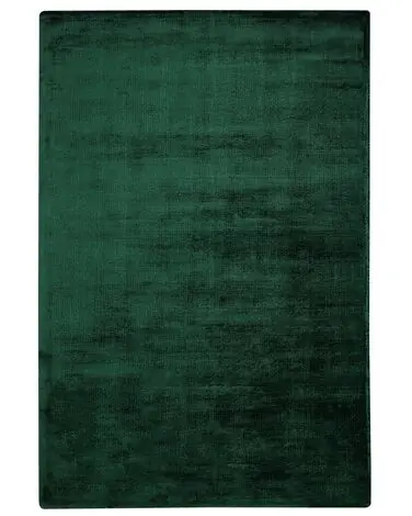 Alfombra GESI II Verde oscuro 160 x 230 cm Viscosa - Accesorios decorativos