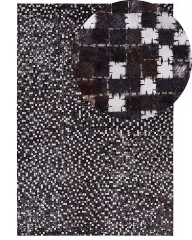 Alfombra AKKESE Marrón 160 x 230 cm Piel - Accesorios decorativos