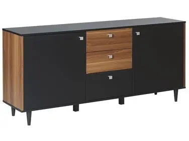 Aparador de 2 puertas KURO Negro - Sala de estar