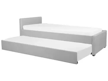 Trundle Bed Fabric MARMANDE 80 x 200 cm (EU Small Single) Light Grey - Bedroom