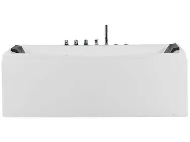 Bañera de hidromasaje LED esquinera MOOR 173 x 81 cm Blanco - Baño