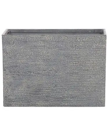 Plant Pot EDESSA 80 cm Grey - Garden & Balcony