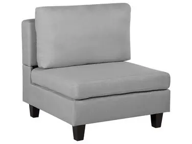 1-Seat Section FEVIK Light Grey Fabric