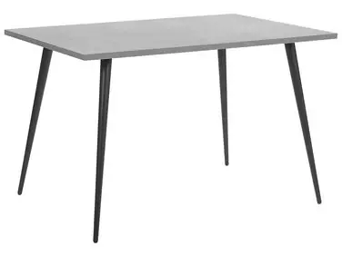 Mesa de comedor SANTIAGO Gris efecto hormigón 120 cm 80 cm