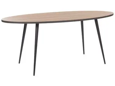 Mesa de comedor OTTAWA Marrón claro 180 cm 90 cm