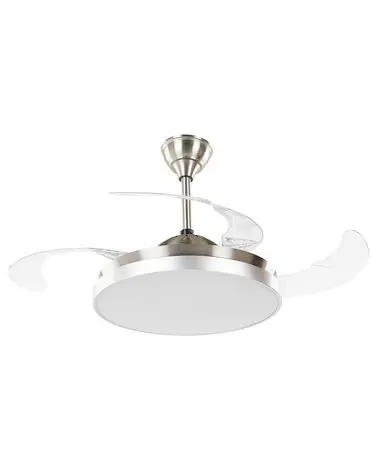 Ventilador de techo con luz IBAR con mando LED Transparente - Accesorios decorativos
